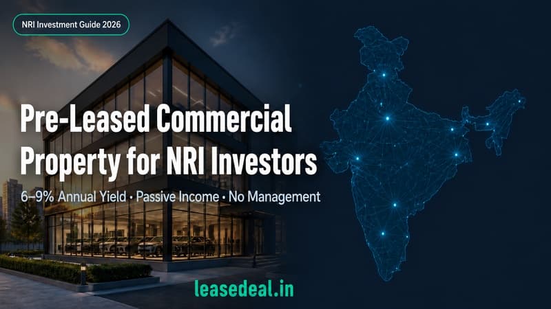 NRI investing in pre-leased commercial property in Ahmedabad Mumbai and Vadodara